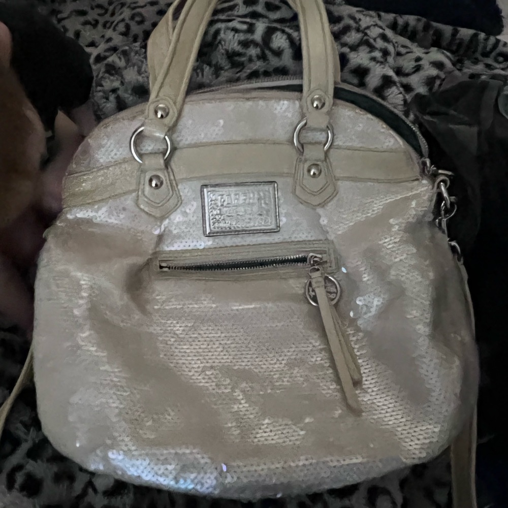 Coach poppy sequin purse